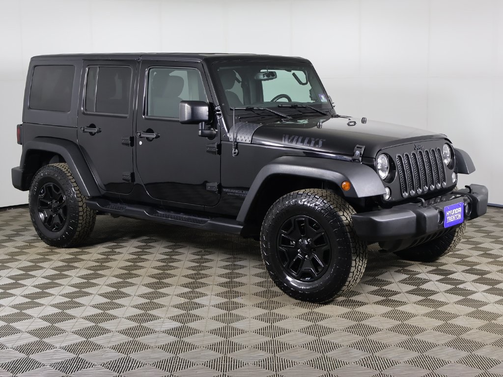 Used 2017 Jeep Wrangler Unlimited Willys Wheeler with VIN 1C4BJWDG2HL585528 for sale in Ewing Township, NJ