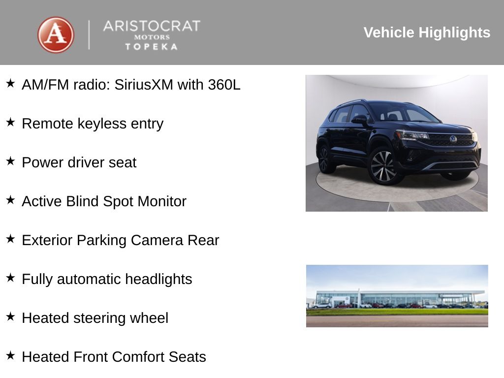 Used 2023 Volkswagen Taos SE with VIN 3VVYX7B28PM300657 for sale in Kansas City