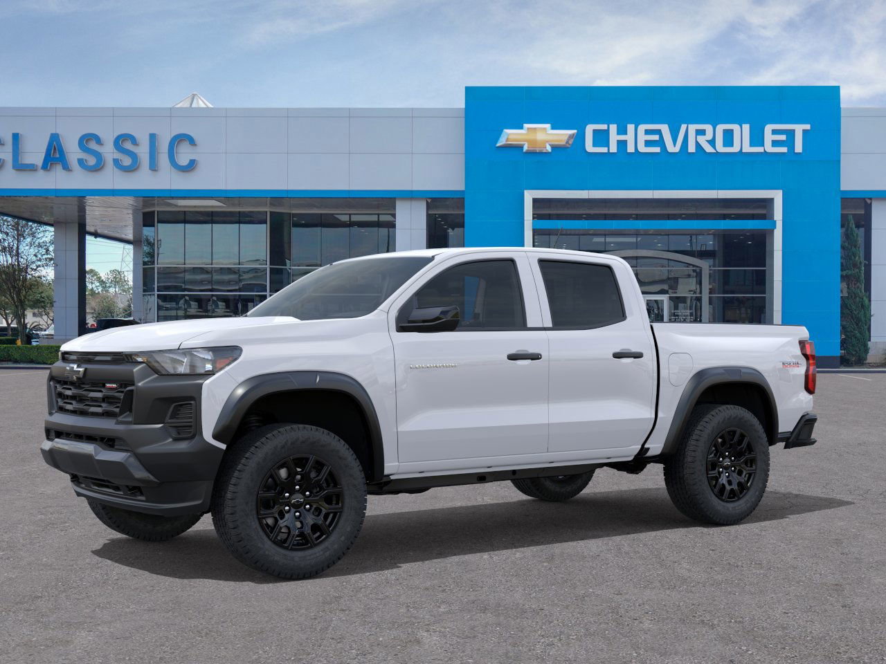 2026 Chevrolet Colorado Trail Boss White at Classic Elite Chevrolet Sugar Land