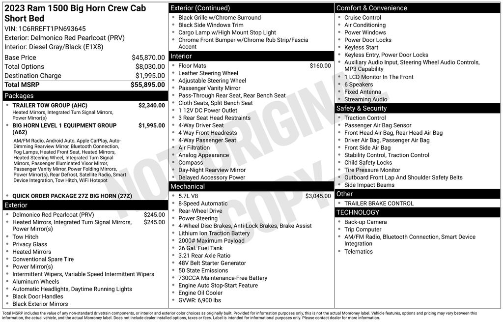 2023 RAM Ram 1500 Pickup Big Horn/Lone Star's photo