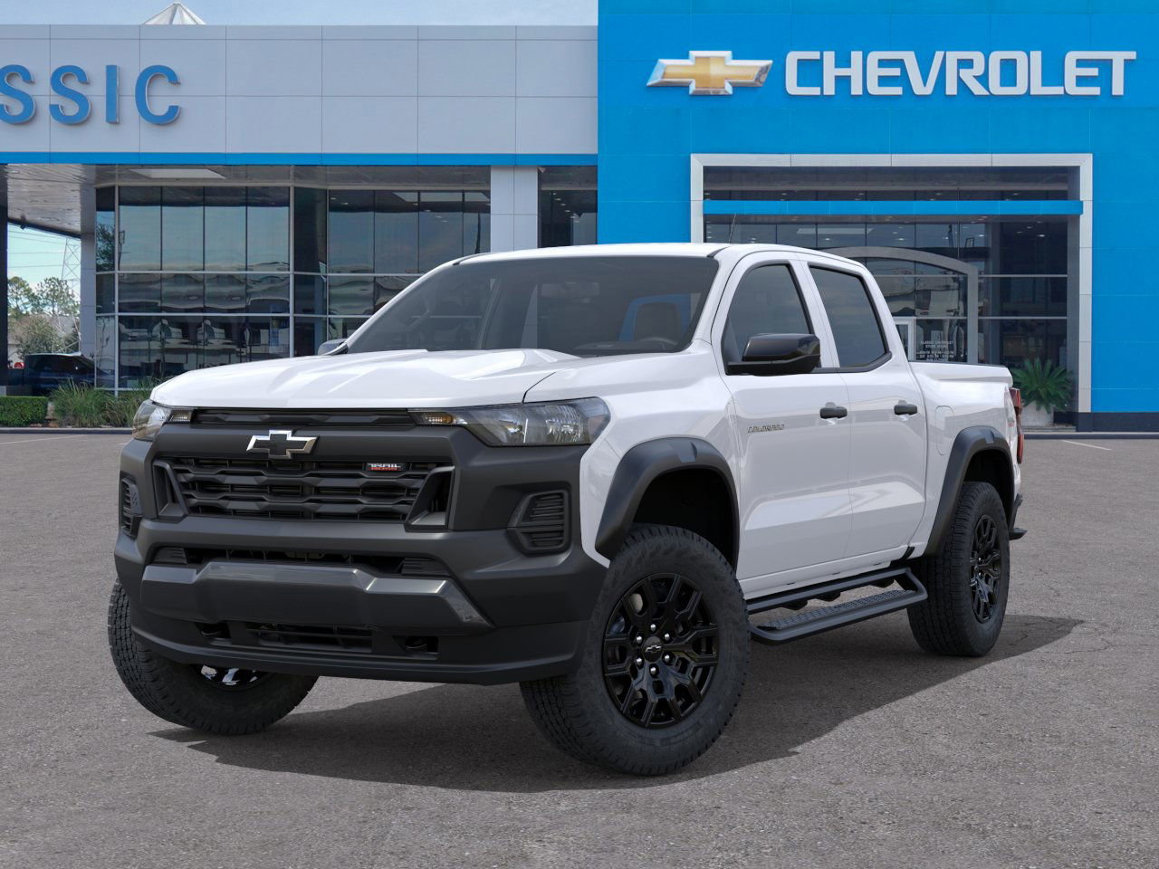2026 Chevrolet Colorado Trail Boss White at Classic Elite Chevrolet Sugar Land