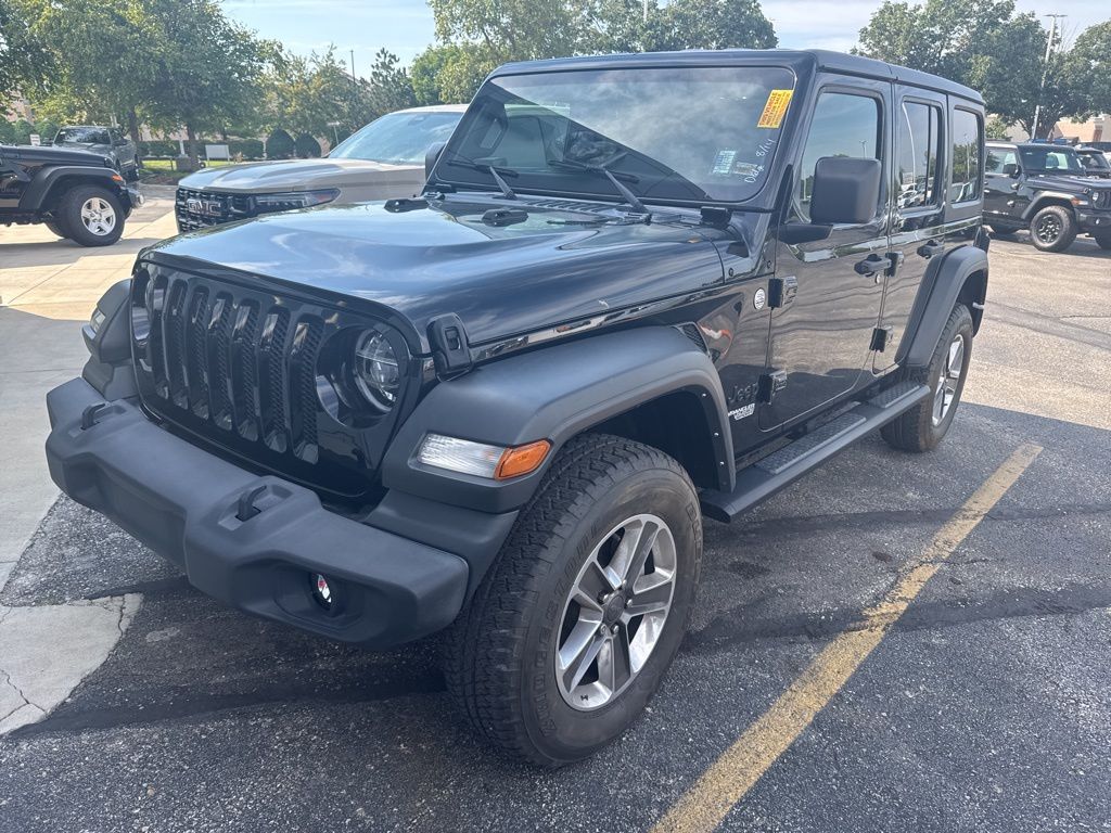 Used 2021 Jeep Wrangler Unlimited Sport S with VIN 1C4HJXDG5MW782931 for sale in Kansas City