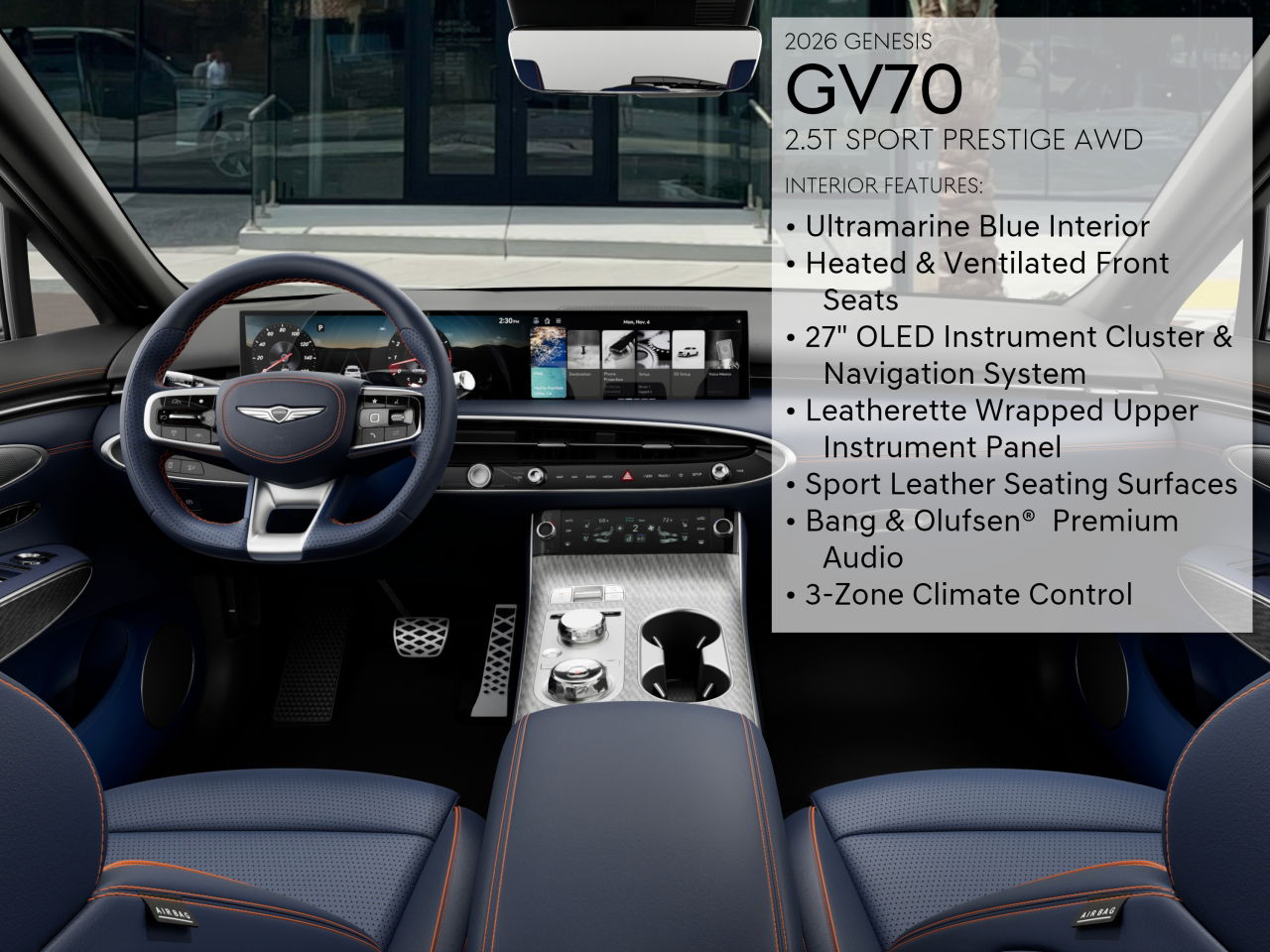 2026 Genesis GV70 2.5T Sport Prestige photo 13