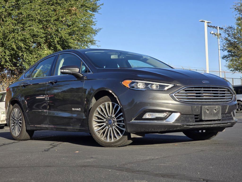 Used 2018 Ford Fusion Hybrid Titanium with VIN 3FA6P0RU5JR168509 for sale in Bountiful, UT