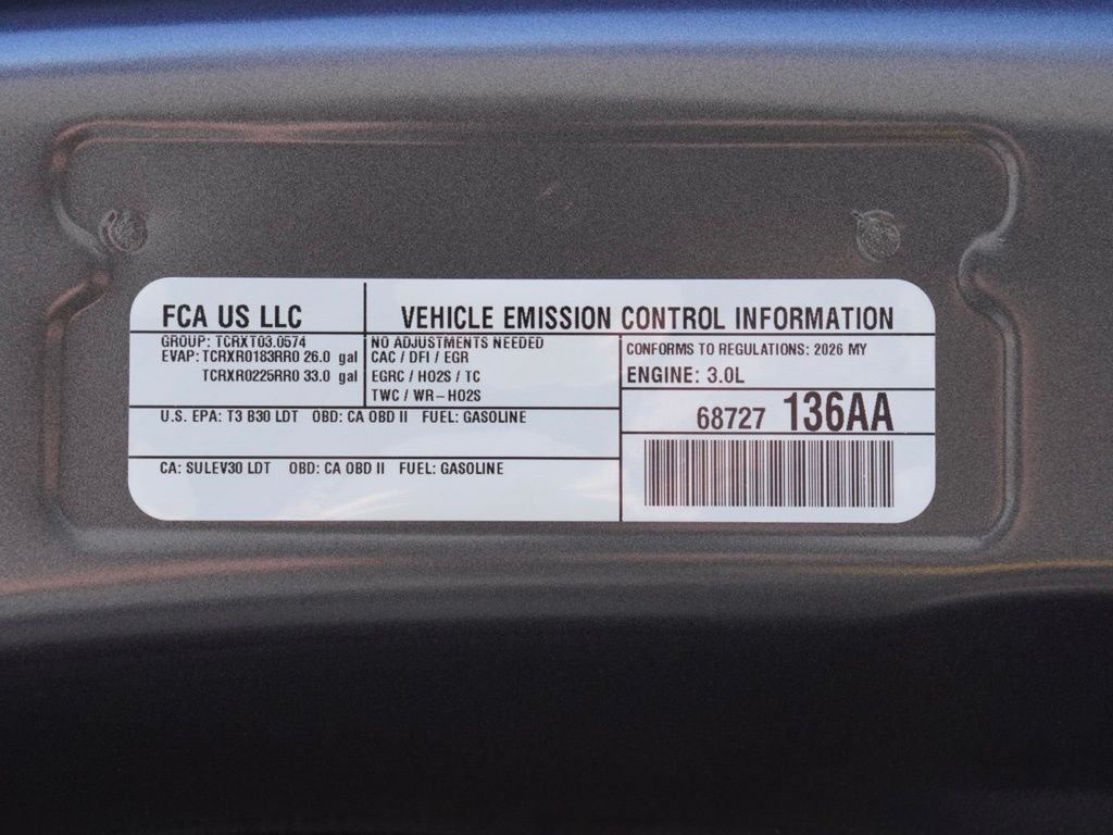 New 2026 Granite Crystal Metallic Clear-Coat Exterior Paint RAM Big Horn Night Edition image 32