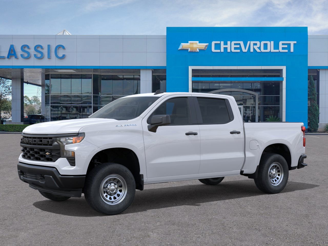 2026 Chevrolet Silverado 1500 WT White at Classic Elite Chevrolet Sugar Land