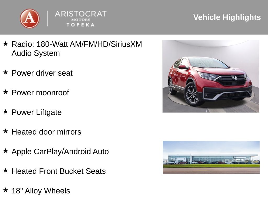 Used 2022 Honda CR-V EX-L with VIN 7FARW1H87NE023939 for sale in Kansas City