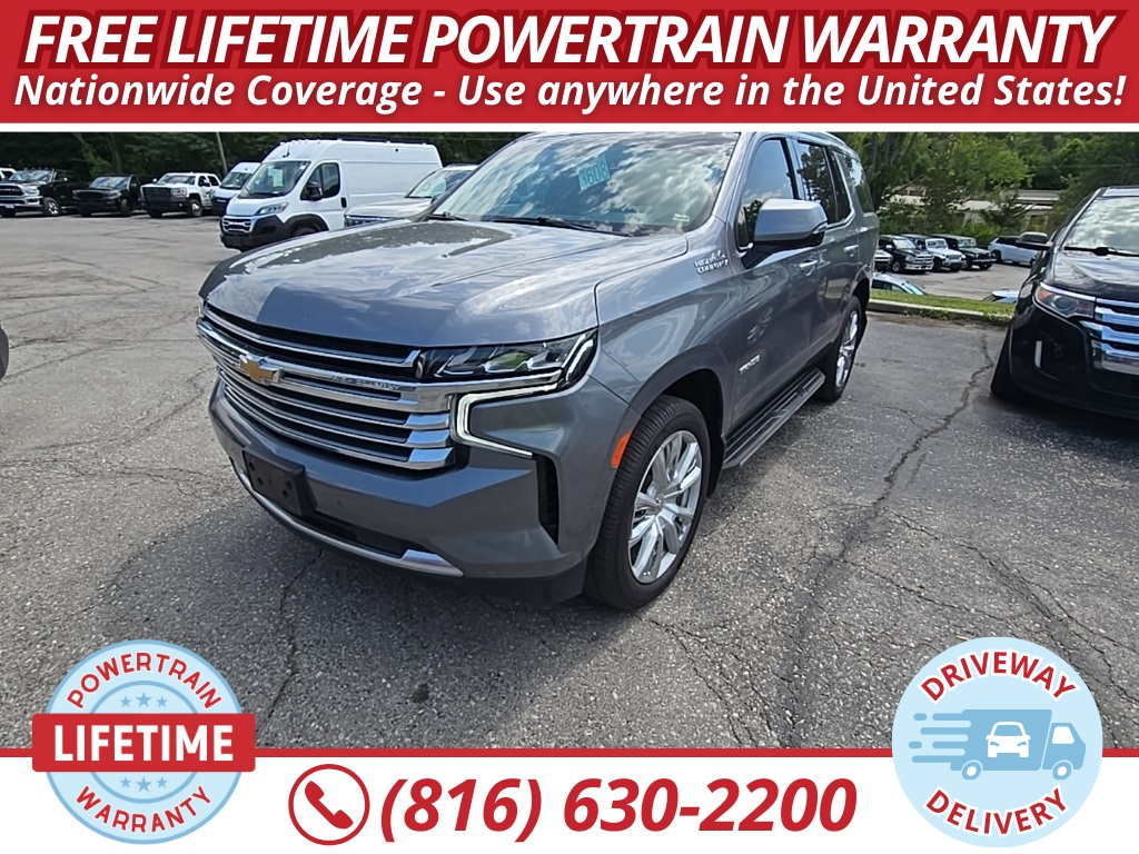 Used 2021 Chevrolet Tahoe High Country with VIN 1GNSKTKL0MR105934 for sale in Kansas City