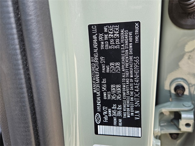 2022 Hyundai Santa Cruz SEL photo 20