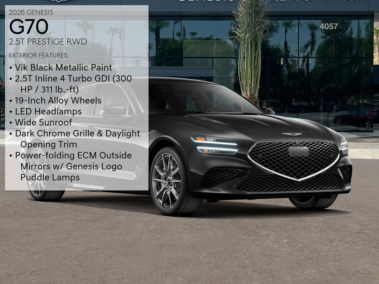 2026 Genesis G70 2.5T Prestige photo 3