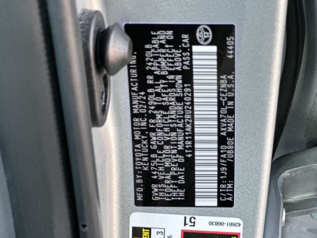 2024 Toyota Camry LE photo 26