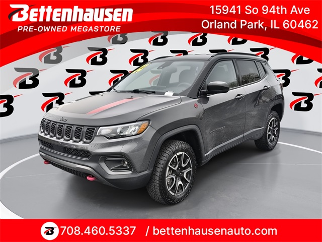 Certified Used 2024 Gray Jeep Trailhawk image 1