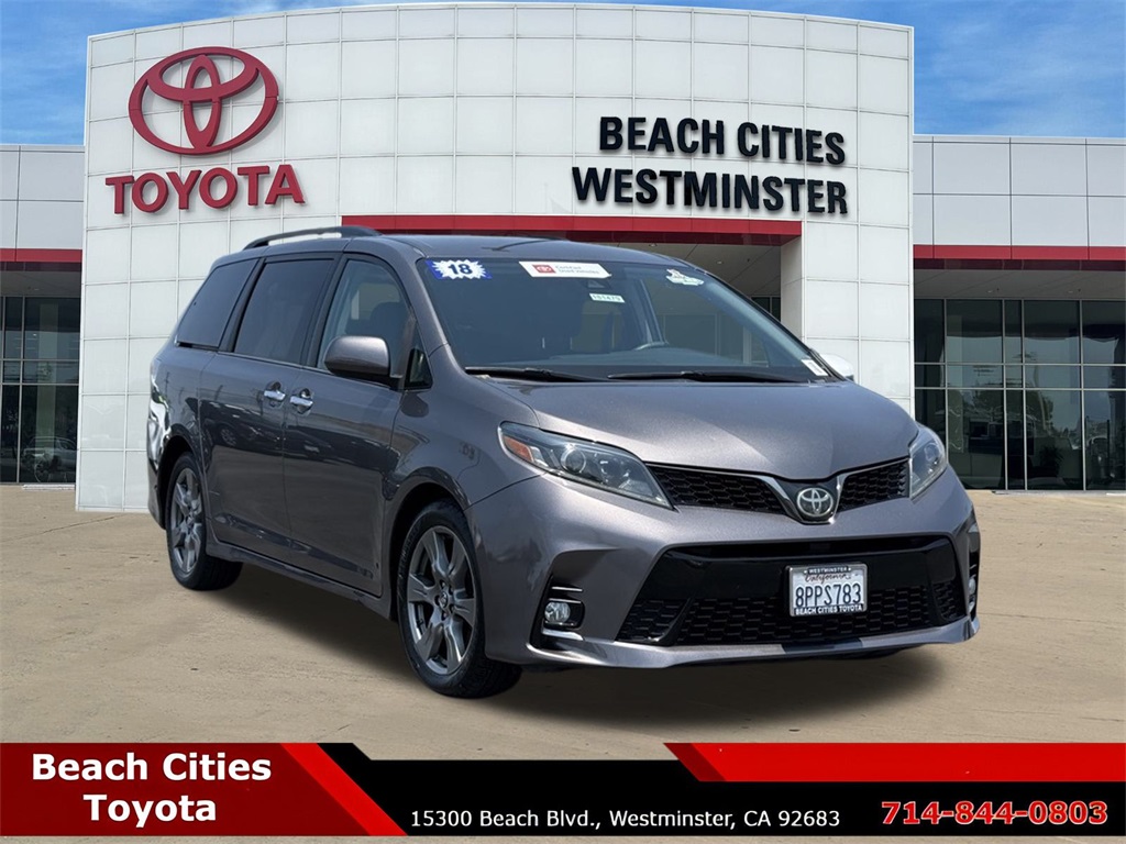 Certified Used 2018 Gray Toyota SE image 1