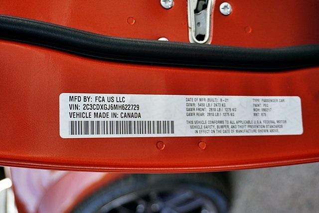 Used 2021 Orange Dodge R/T Scat Pack Widebody image 37