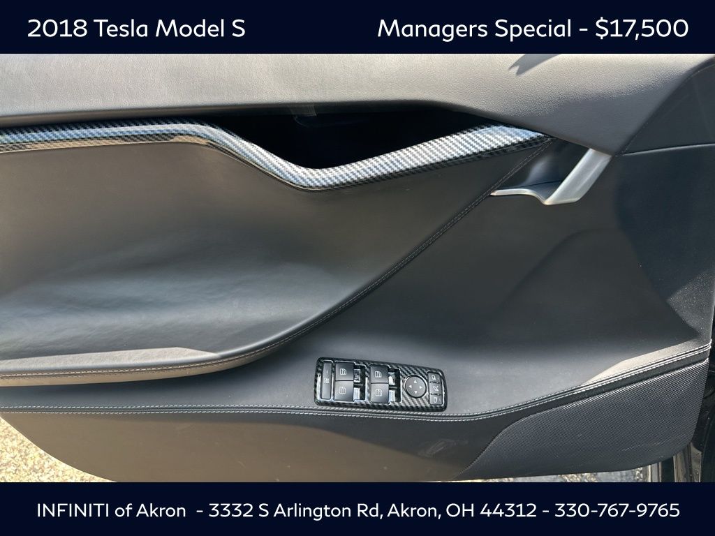 Used 2018 Tesla Model S 75D with VIN 5YJSA1E22JF266712 for sale in Akron, OH