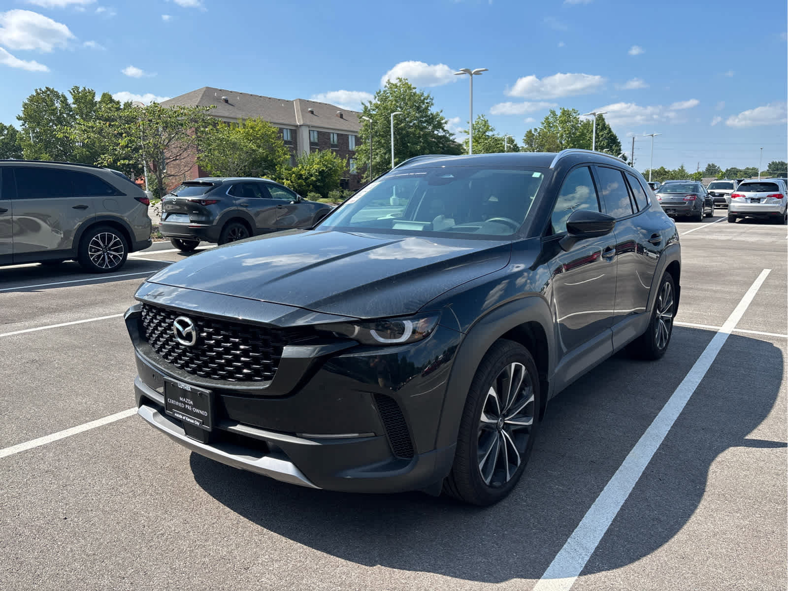 Certified 2025 Mazda CX-50 Premium Plus with VIN 7MMVABEY1SN309768 for sale in Kansas City