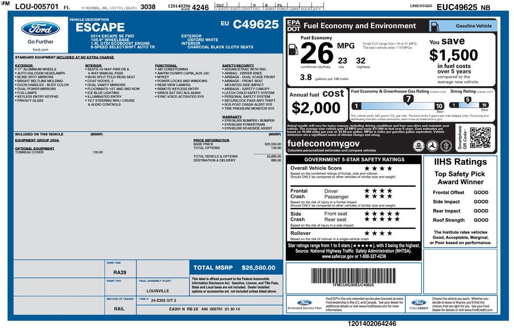 2014 Ford Escape SE's photo