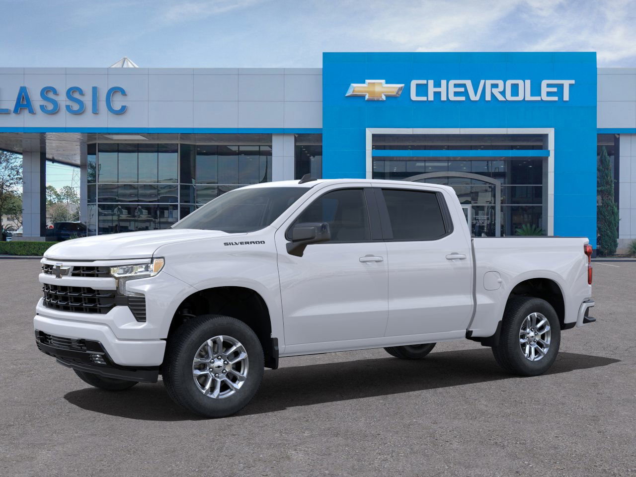 2025 Chevrolet Silverado 1500 RST White at Classic Elite Chevrolet Sugar Land