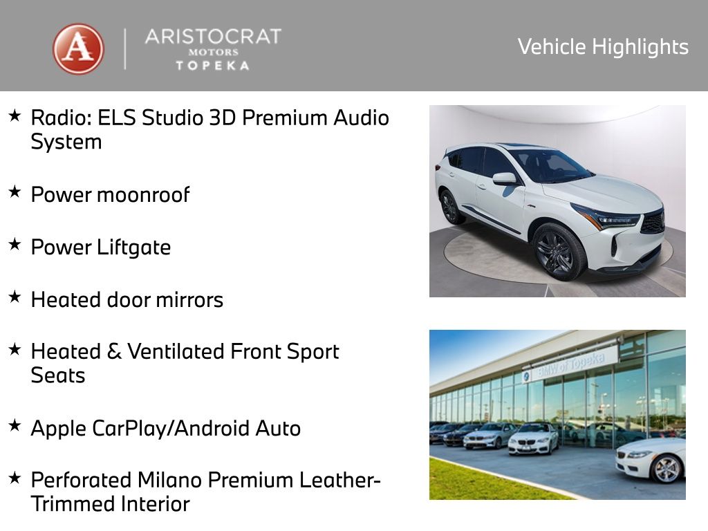 Used 2022 Acura RDX A-Spec Package with VIN 5J8TC1H65NL001204 for sale in Kansas City