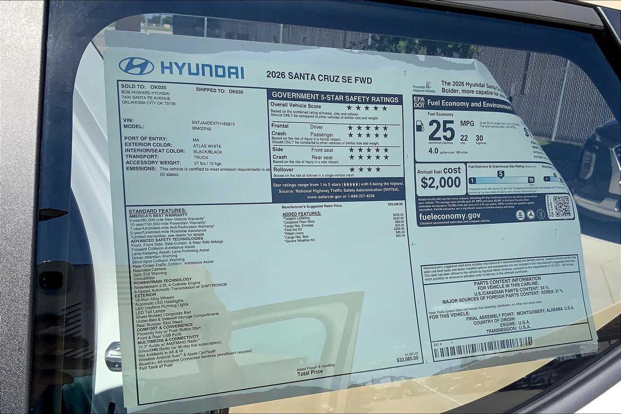 2026 Hyundai Santa Cruz SE photo 16