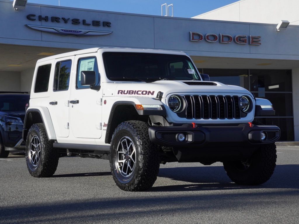 New 2026 Bright White Clear-Coat Exterior Paint Jeep Rubicon image 1
