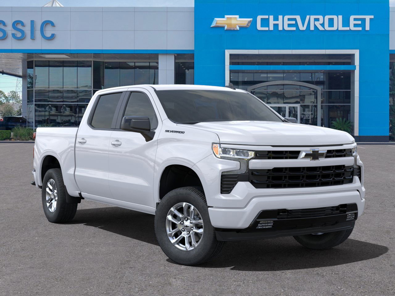 2025 Chevrolet Silverado 1500 RST White at Classic Elite Chevrolet Sugar Land