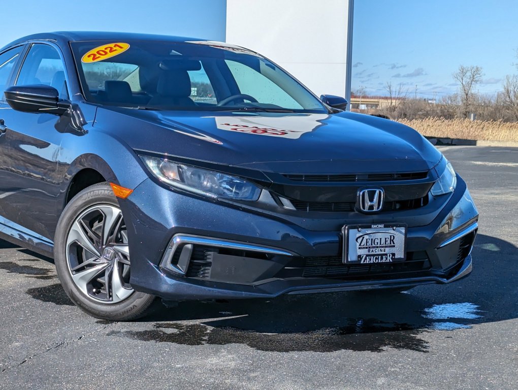 PreOwned 2021 Honda Civic Sedan LX 4dr Car in Mt. Pleasant MH554697