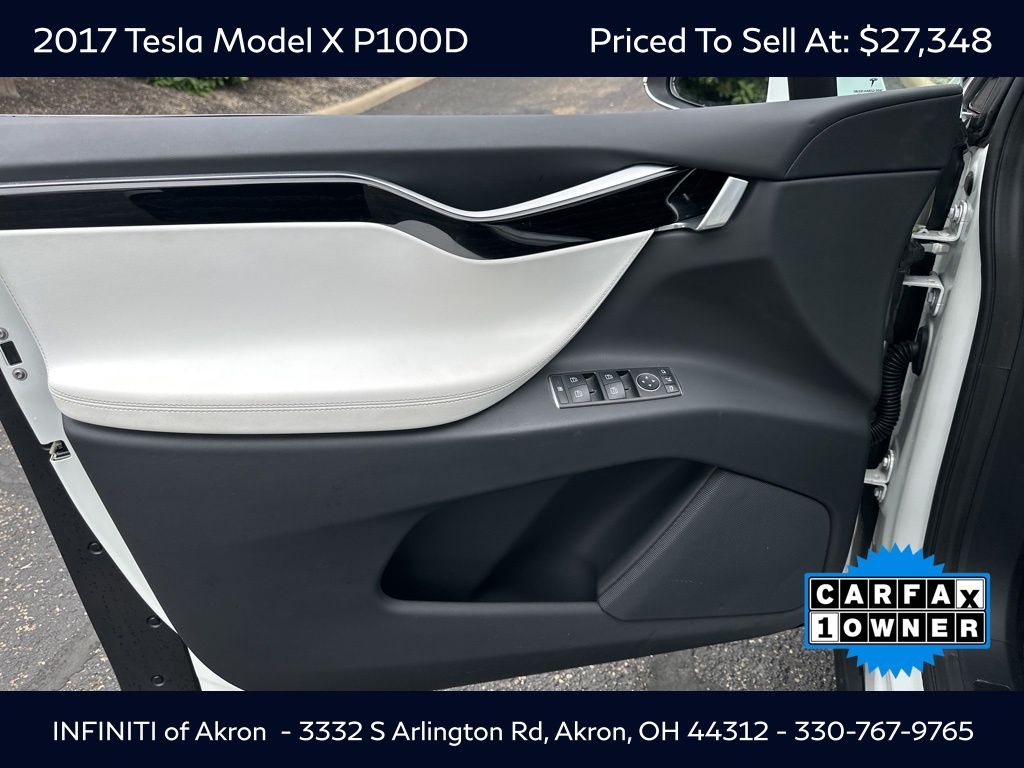 Used 2017 Tesla Model X P100D with VIN 5YJXCDE4XHF051348 for sale in Akron, OH