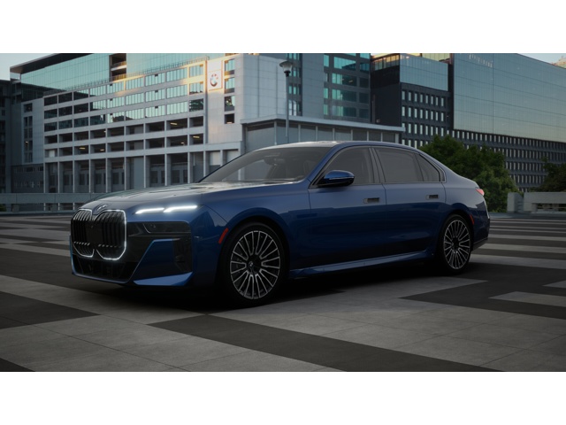 New 2025 Tanzanite Blue II Metallic BMW 760i xDrive image 1