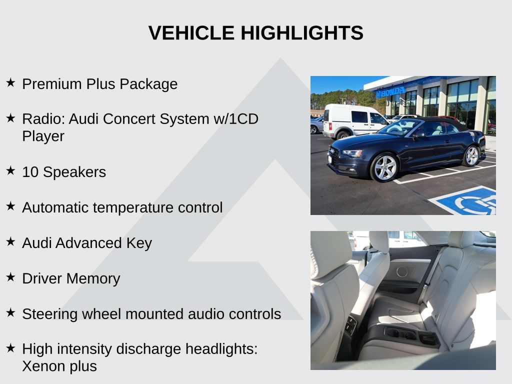 2016 Audi A5 2.0T Premium Plus Quattro photo 2