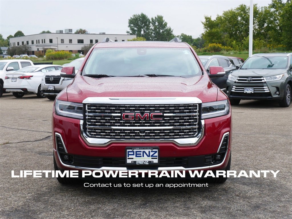Certified 2021 GMC Acadia Denali with VIN 1GKKNXLS1MZ118936 for sale in Rochester, Minnesota