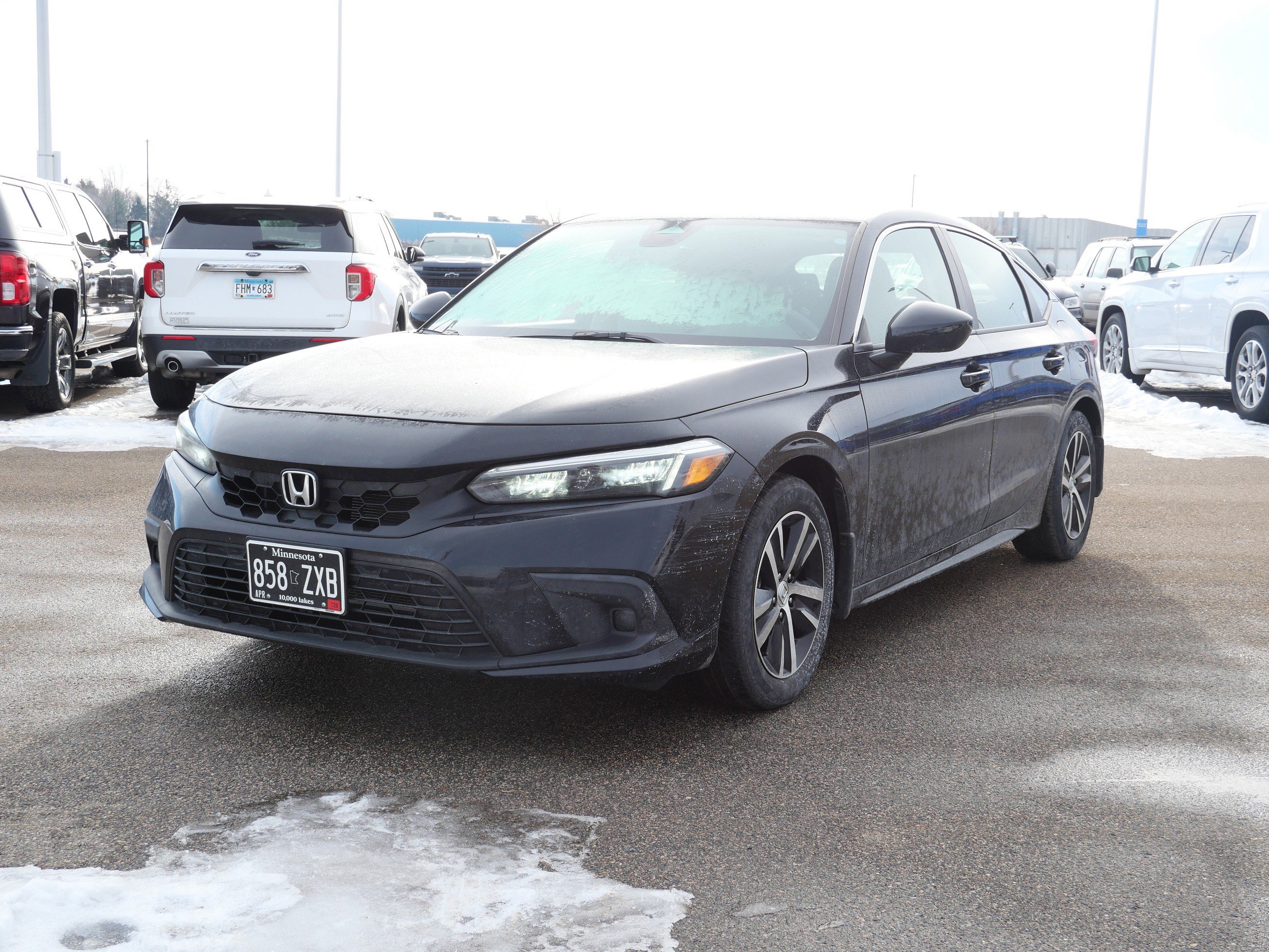 Used 2023 Honda Civic Hatchback LX with VIN 19XFL2H53PE015039 for sale in Waite Park, Minnesota