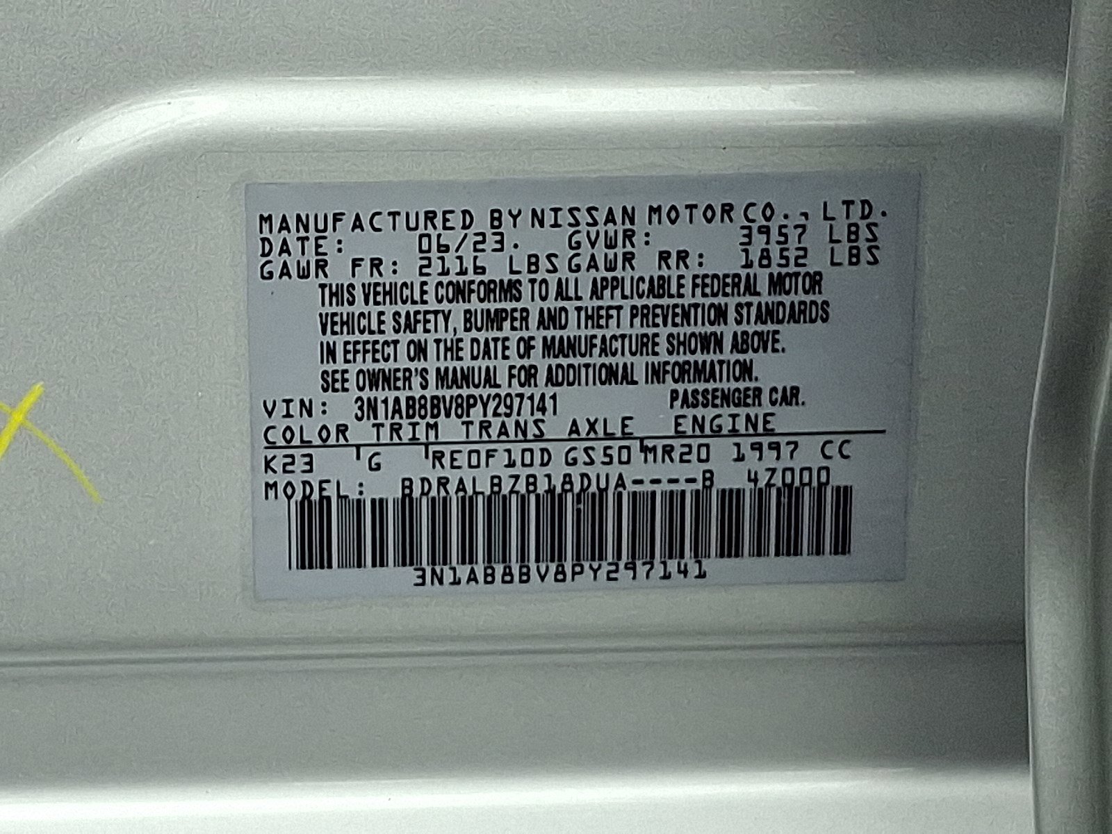 2023 Nissan Sentra S photo 26