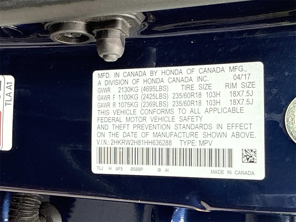 2017 Honda CR-V EX-L photo 61