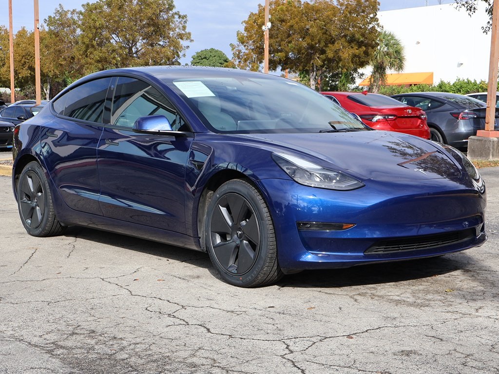Used 2023 Tesla Model 3 Base with VIN 5YJ3E1EA9PF435682 for sale in Miami, FL
