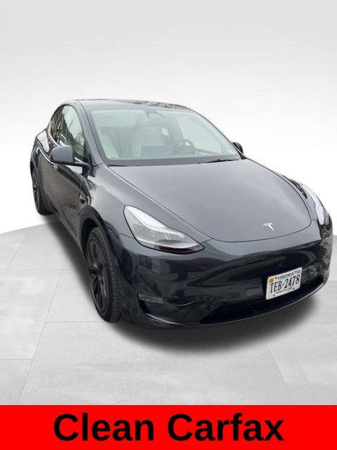 Used 2025 Tesla Model Y Long Range with VIN 7SAYGAEEXSF252631 for sale in Williamsburg, VA
