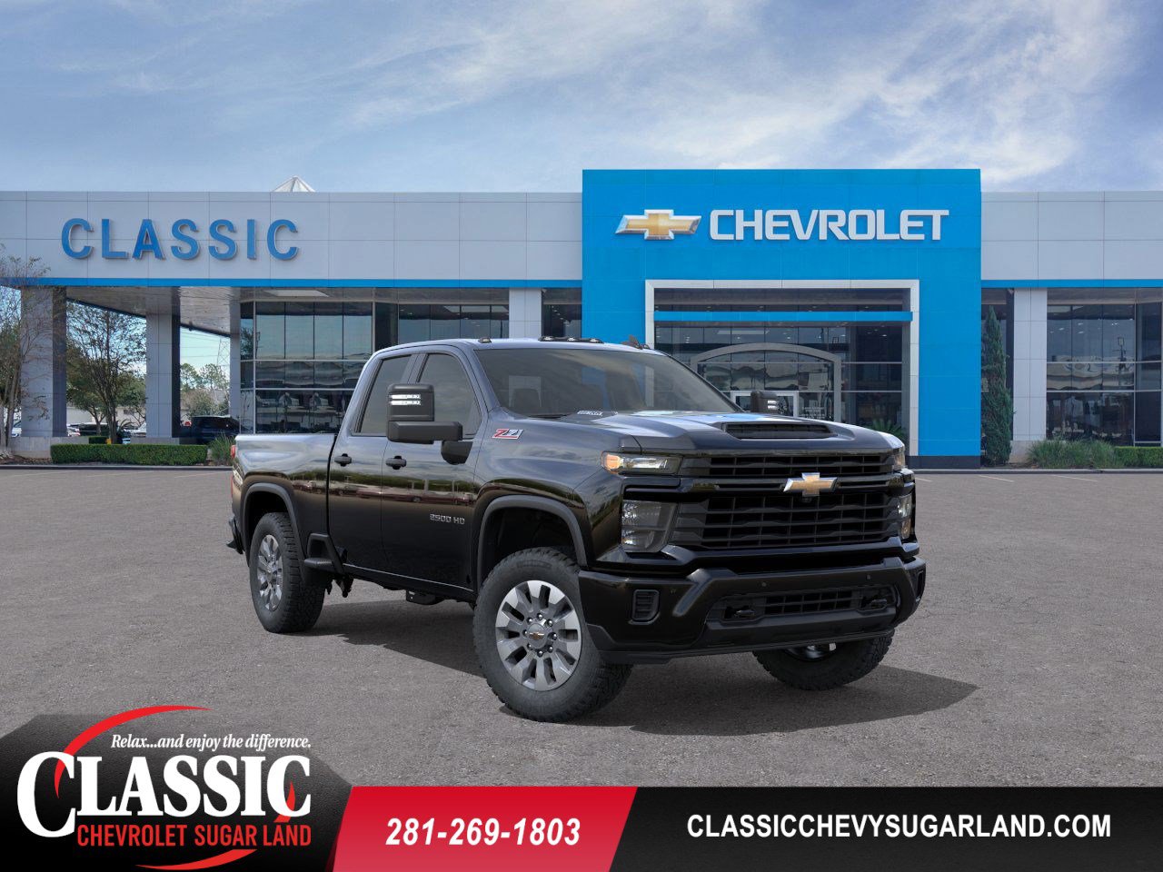 2025 Chevrolet Silverado 2500 HD Custom Black at Classic Elite Chevrolet Hwy 6