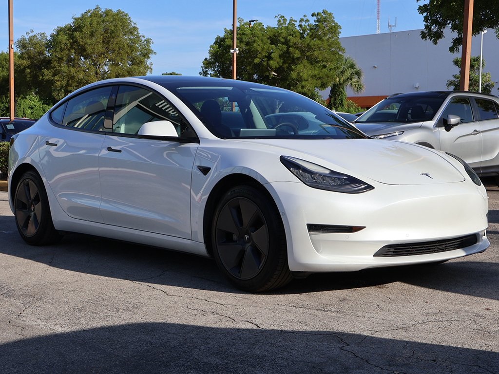 Used 2021 Tesla Model 3 Base with VIN 5YJ3E1EA7MF854786 for sale in Miami, FL