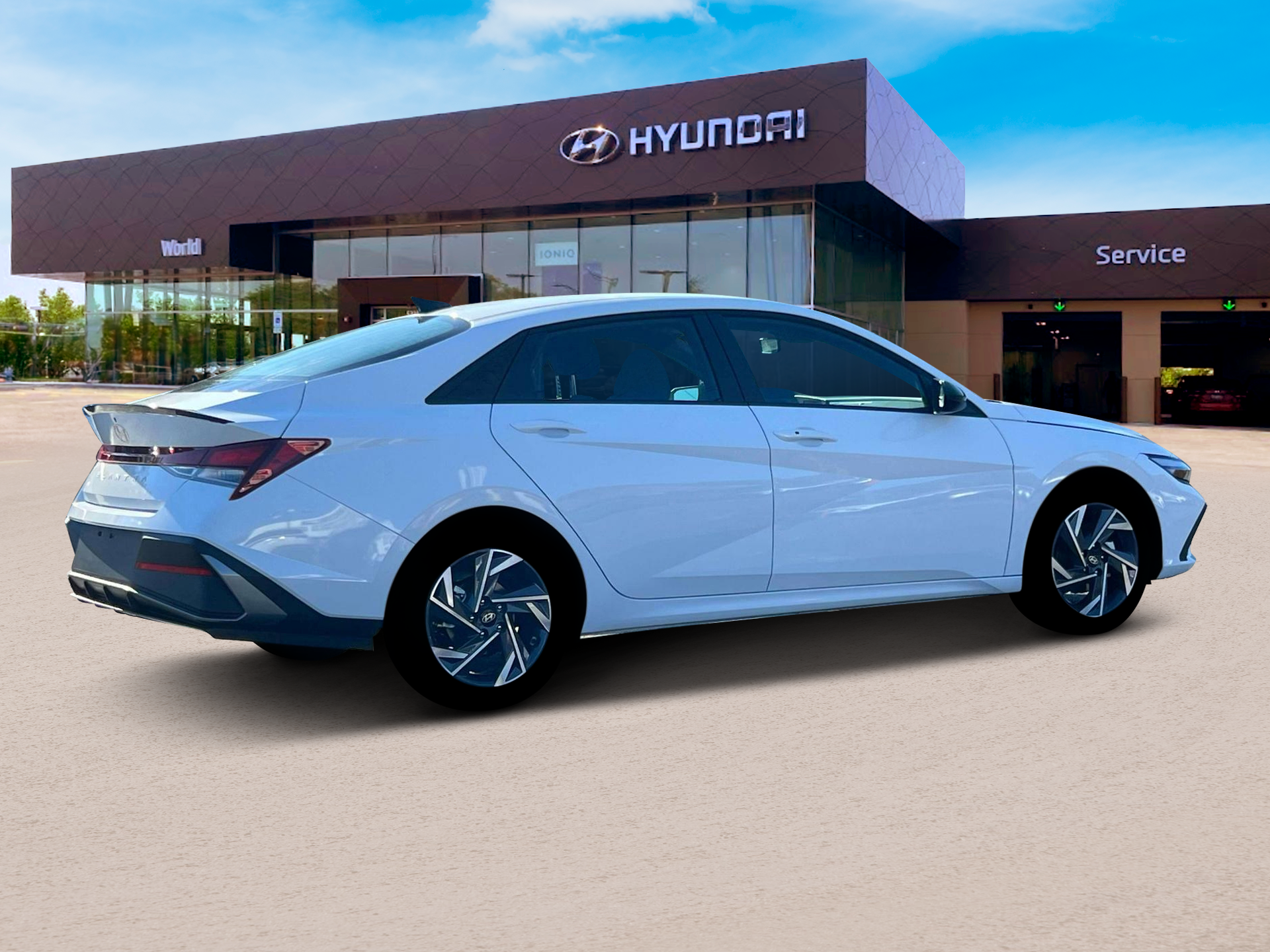 New 2025 Serenity White Hyundai SEL Sport image 8