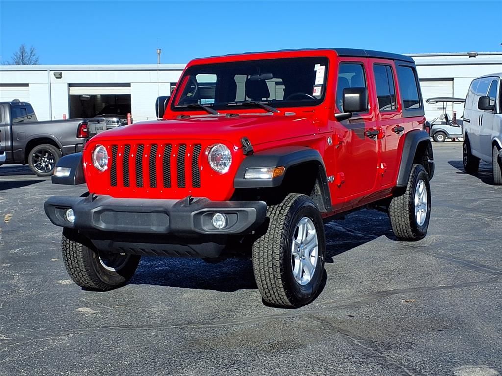 Used 2019 Jeep Wrangler Unlimited Sport S with VIN 1C4HJXDNXKW684201 for sale in Kansas City