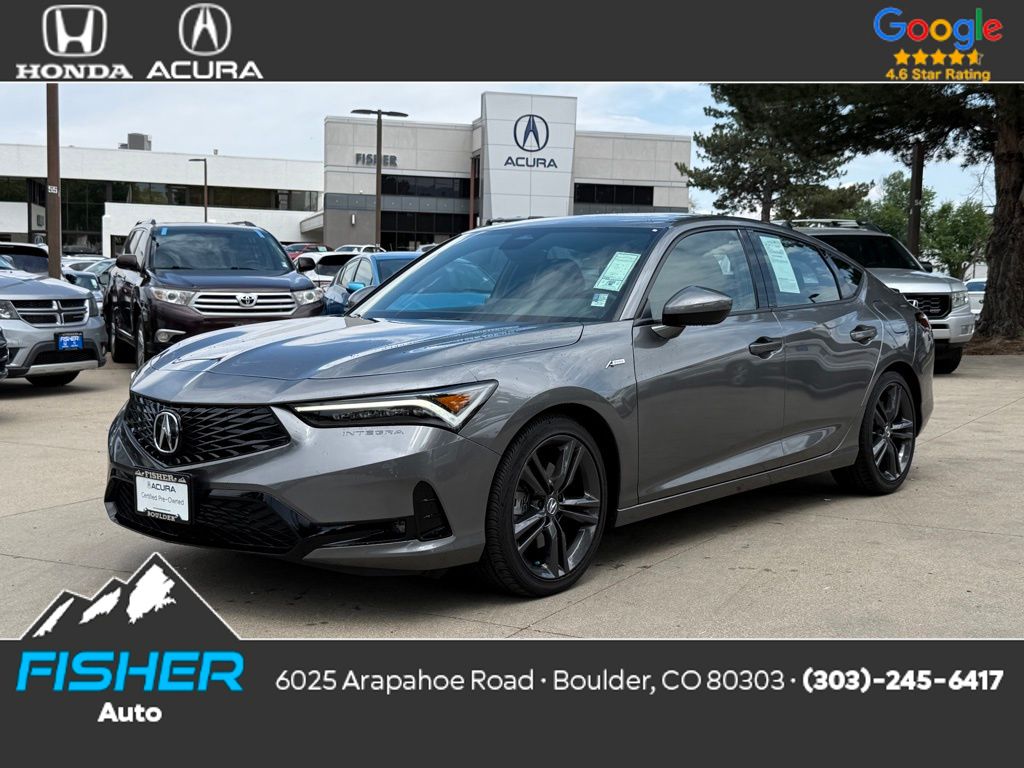 Certified Used 2025 Liquid Carbon Metallic Acura A-SPEC image 1