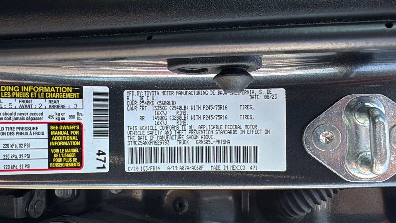 2023 Toyota Tacoma SR photo 16