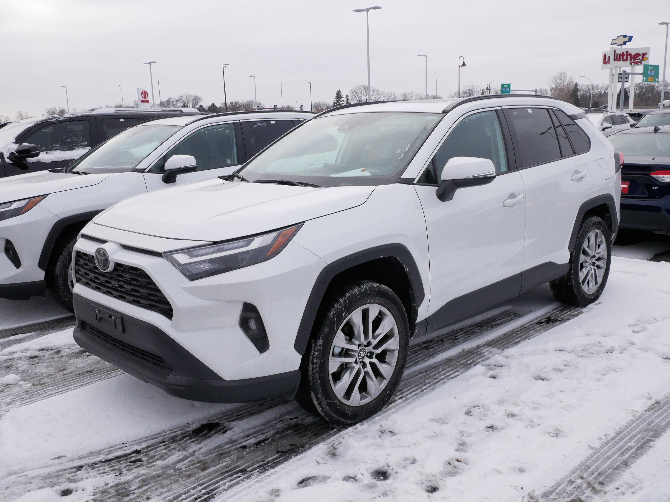 Used 2025 Toyota RAV4 XLE Premium with VIN 2T3A1RFV6SW529282 for sale in Brooklyn Center, Minnesota