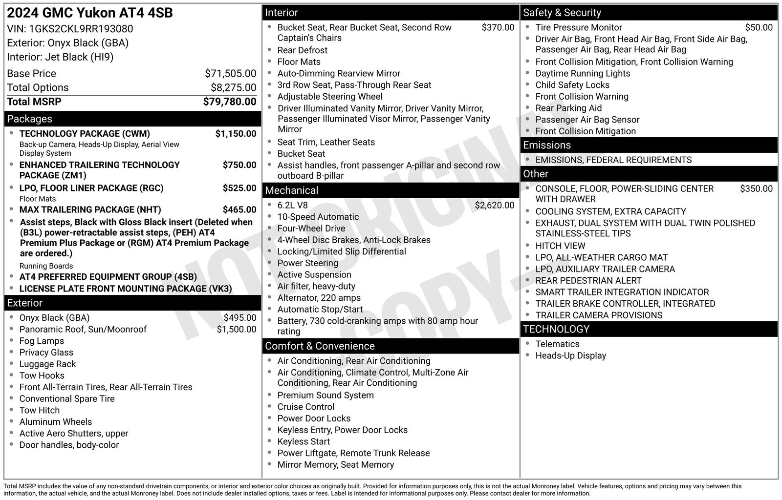 Used 2024 GMC Yukon AT4 with VIN 1GKS2CKL9RR193080 for sale in Brainerd, Minnesota