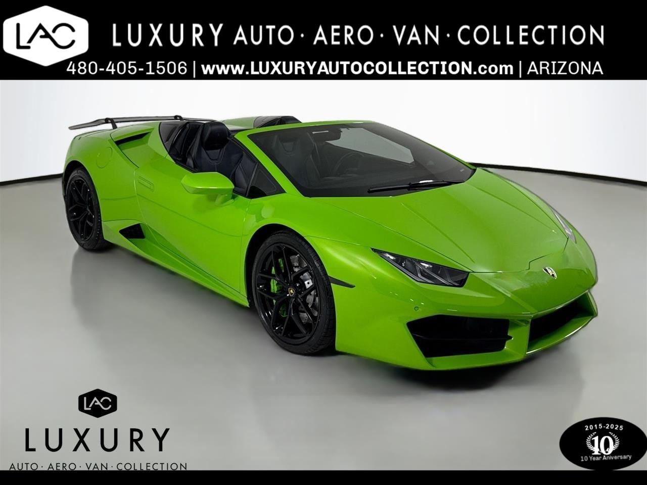 Used 2019 Verde Mantis Pearl Lamborghini Spyder LP 580-2S image 1