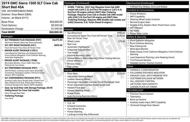 2019 GMC Sierra 1500 SLT's photo