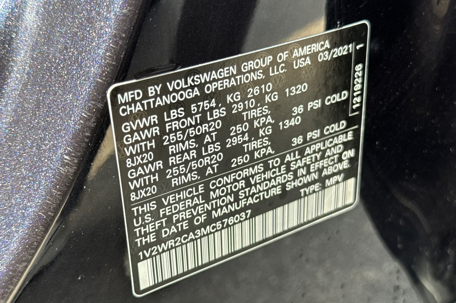 2021 Volkswagen Atlas V6 SE Technology photo 27