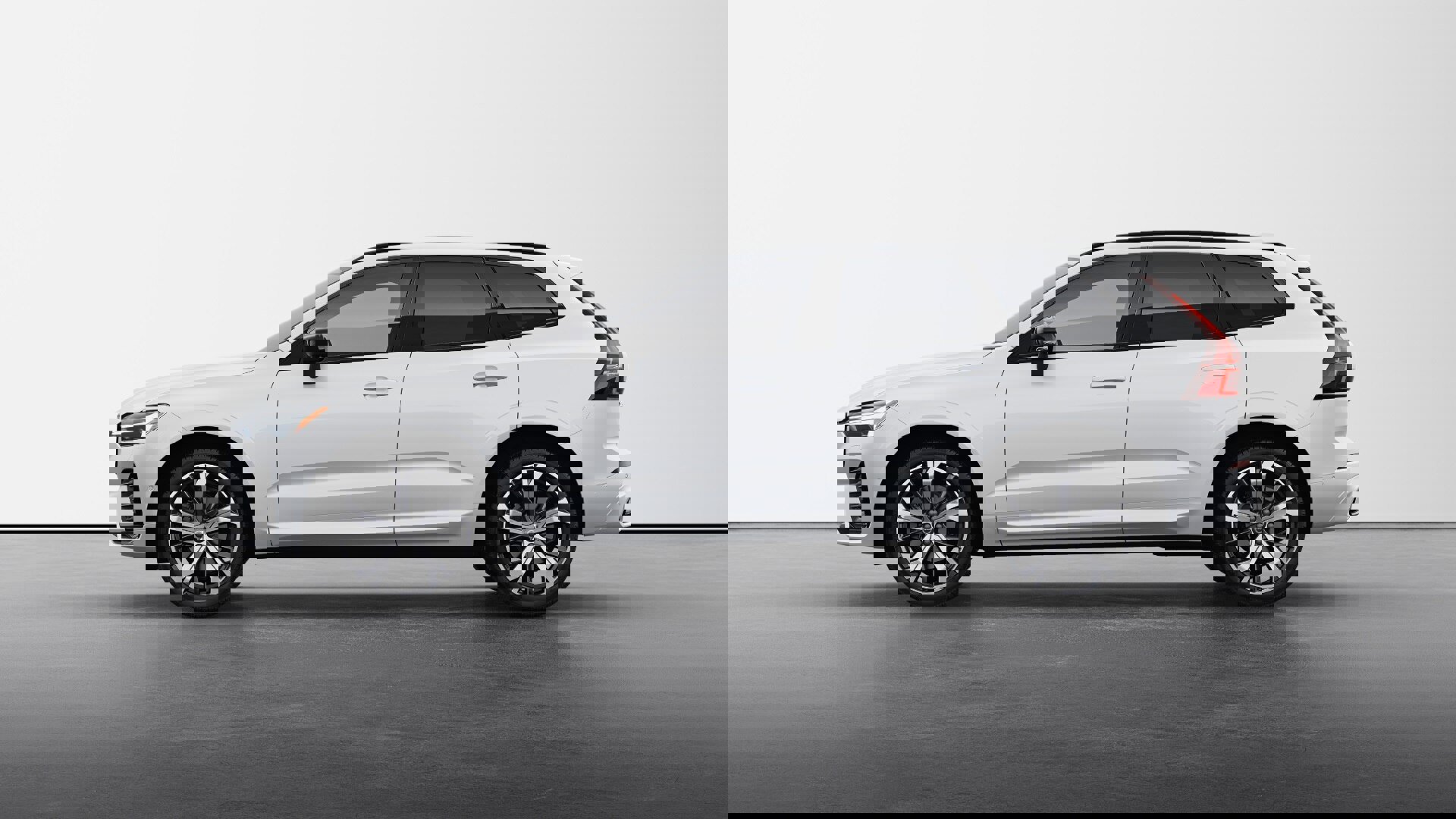 New 2025 Crystal White Pearl Metallic Volvo Ultra Dark Theme image 1