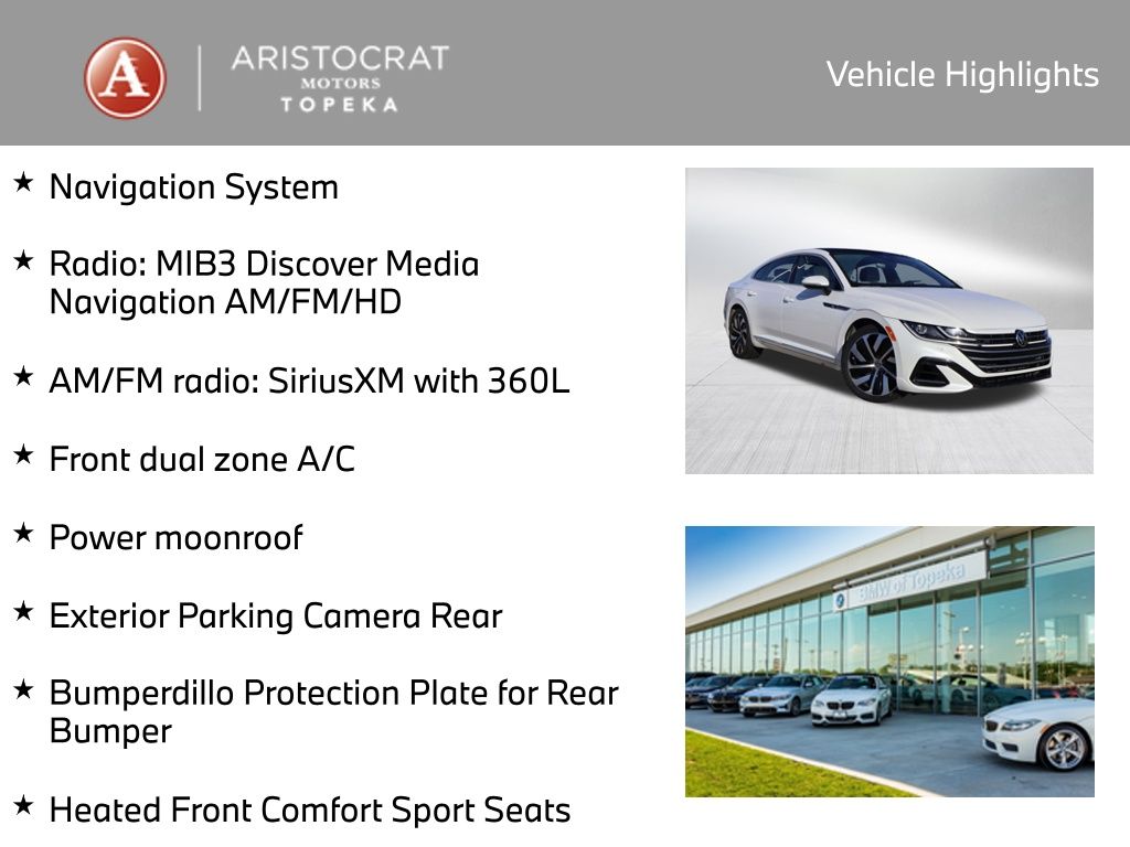 Used 2021 Volkswagen Arteon SEL R-Line with VIN WVWHR7AN2ME013238 for sale in Kansas City