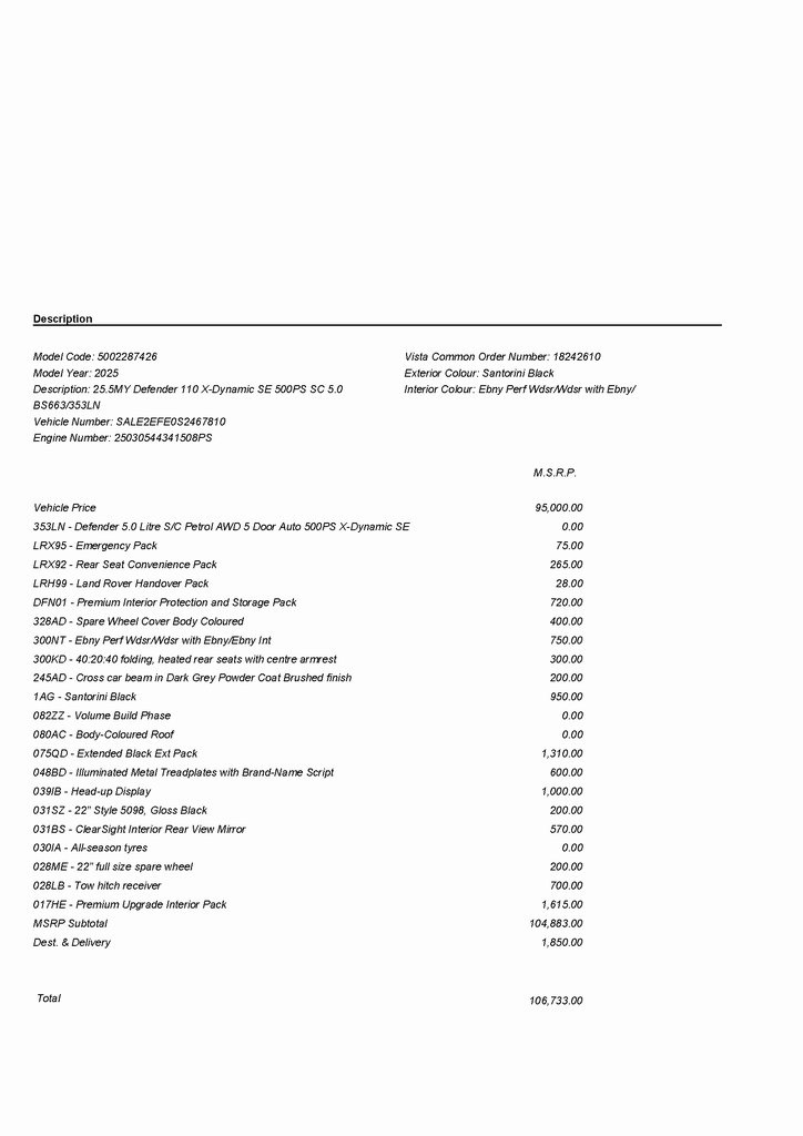 2025 LAND ROVER DEFENDER - Image 2